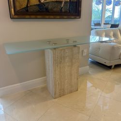 Glass Console Table