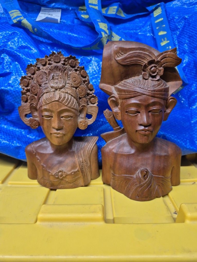 Vintage Indonesian Wood Carving