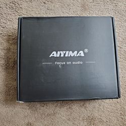 AIYIMA T5 320W Tube Phono Turntable Amplifier & 2.0 Channel Stereo Bluetooth 5.0 HiFi Home Audio Digital Headphone Amp with DC 36V 6A Power Adapter

