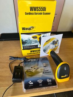 Cordless barcode scanner