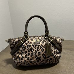 COACH leopard Handbag 