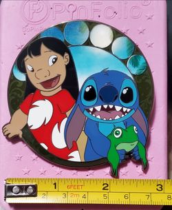Disney Timeless Series Lilo & Stitch Lilo Stitch Frog Davinci Fantasy Pin LE 75