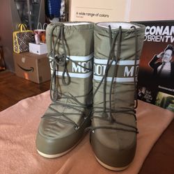 Moon Boot Icon Nylon - Olive Green