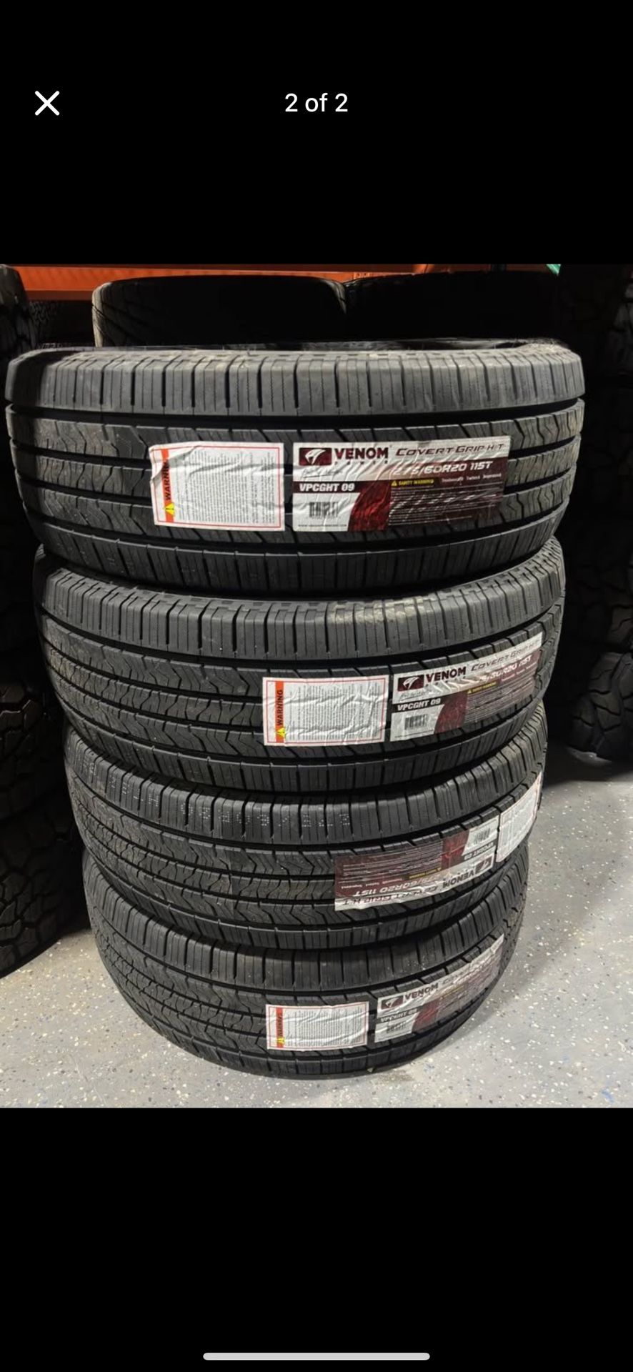 275/60/20 Venom Covert Grip H/T 115T Tires