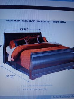 King size Bed and  bed frame