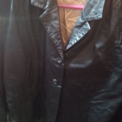 Size Medium Leather Jacket Never Worn Great Shape