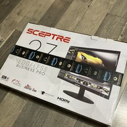 Sceptre IPS 27" LED Gaming Monitor 1920 x 1080p 75Hz 99% sRGB 320 Lux HDMI x2 VGA Build-in Speakers, FPS-RTS Machine Black (E278W-FPT series)