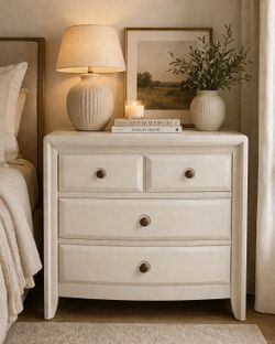 Modern Curved Nightstand Set (2) – Clean, Stylish, Solid Build 🔥