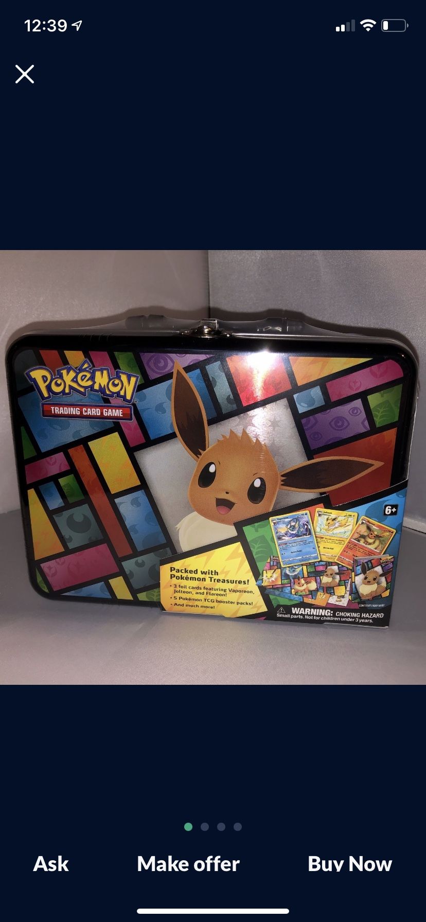 Pokemon Eevee Lunch Tim (new)