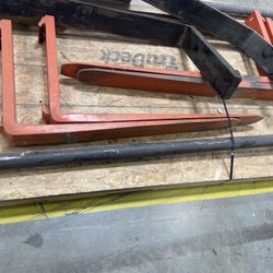 Forklift Forks, 4’ and 8’, Carpet Pole