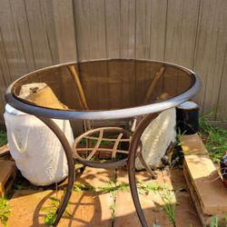 Round Glass Table