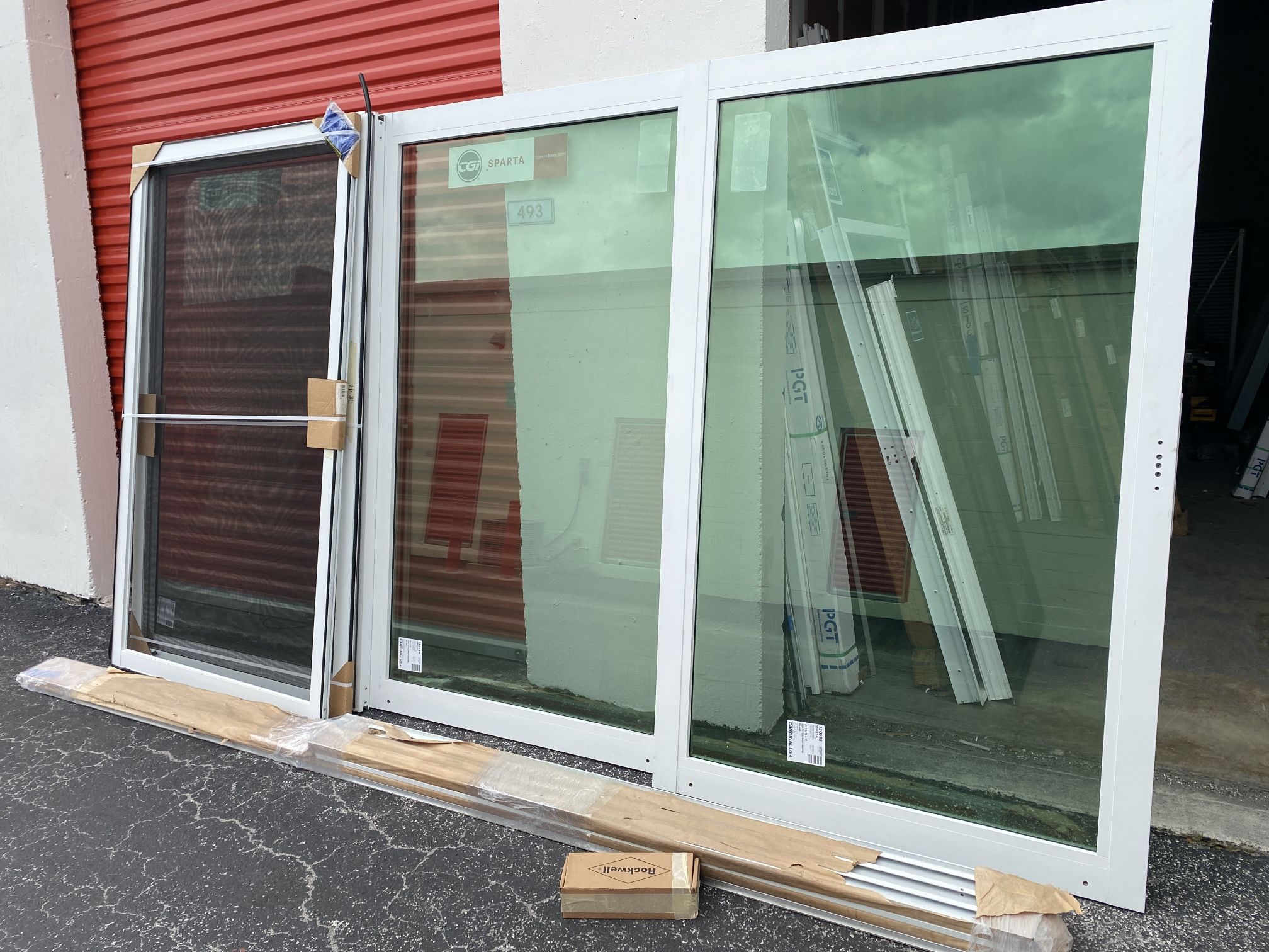 CGI 141 3/4x80 XXX IMPACT / LOW-e GLASS SLIDING PATIO DOOR NEW