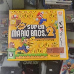 New Super Mario Bros 2 3DS Nintendo Japanese Version Complete CIB 