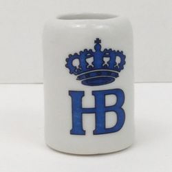 Vintage Hofbrauhaus Breweriana"Shot" Salt Glaze Pottery Beer Stein