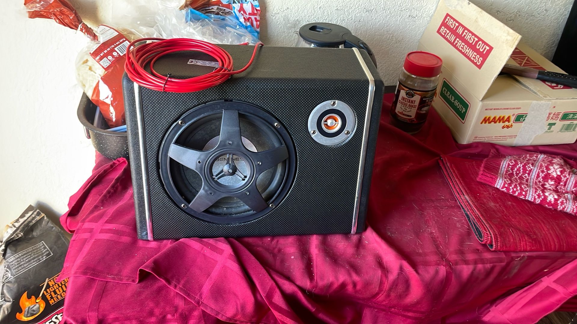 Brand New Auto Cube C8 8-inch powered car subwoofer