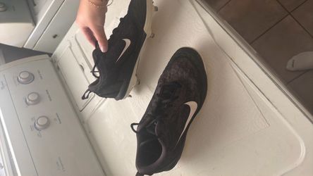 Black Metal Nike Cleats