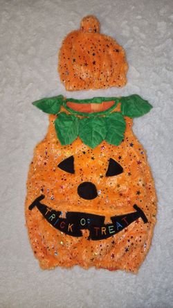Baby Halloween costume pumpkin