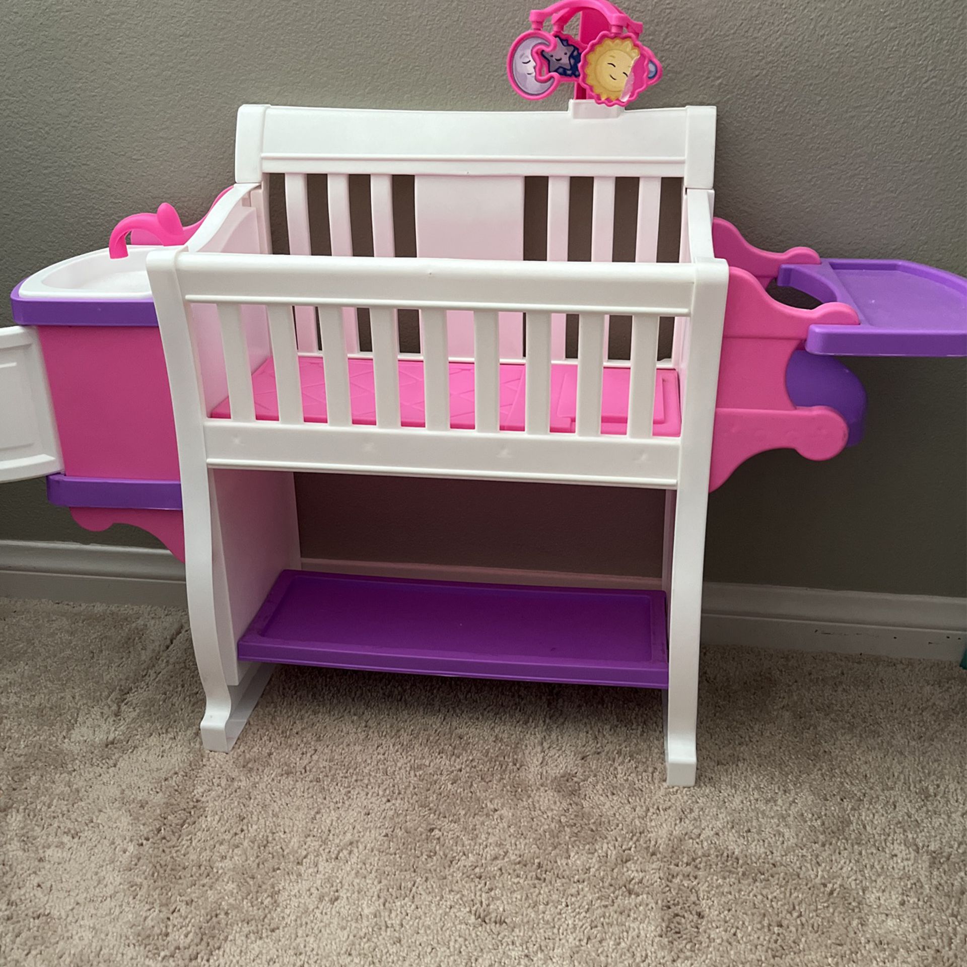 Toy Baby Bassinet And High Chair