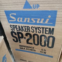 Sansui Speaker Systems-SP-2000x2 And SP-50x2