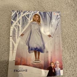 Disney Frozen 2 Elsa Child Girl Halloween Costume Size Small 4-6x