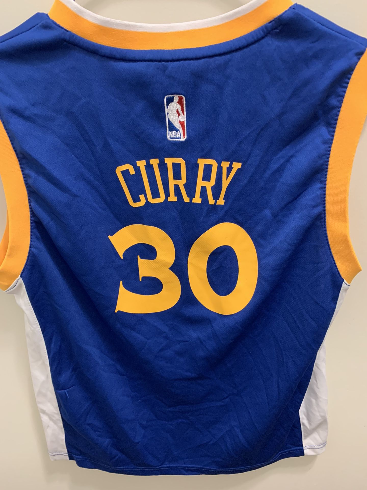 Golden State Warriors Steph Curry Adidas Youth Jersey Size Large  