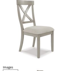 Ashley Furniture Farmhouse Paraellen Dining Room Chairs x2