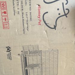 🐾Heavy Duty🐾 42” Dog Kennel Cage With Divider And Attachable Bowls! 🐺🐩🐕🐶