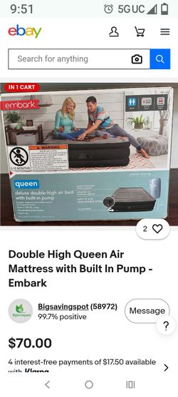 Double queen air mattress