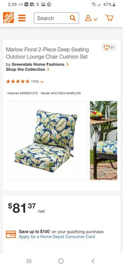 New 1 cushions chair $20 firm