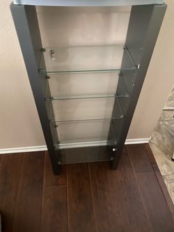 Glass Shelf Display Tower Unit