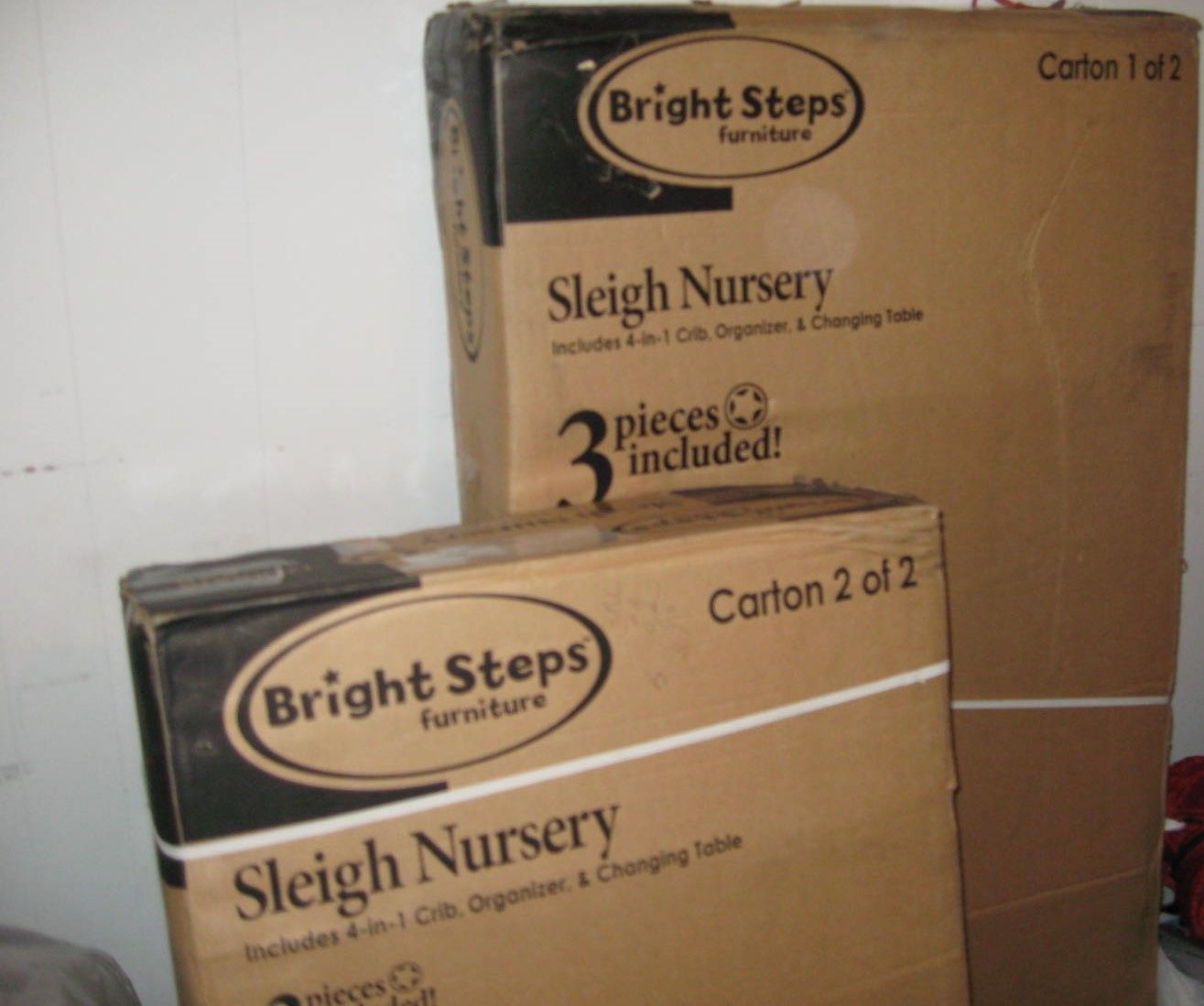 New Bright Steps 3 step Sleigh Nursery 