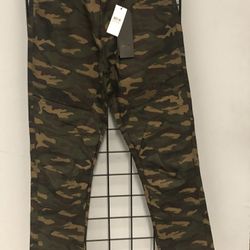 Arketype Premium Jean Olive Camo Straight Fit