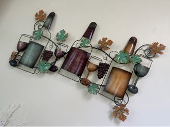 Wine Theme Metal Wall Art 20”x34”