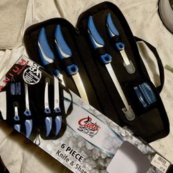 Cuda 6 Piece Knife & Sharpener Set