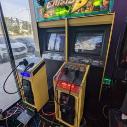 For Sale: 2003 Namco Time Crisis 3 Twin Arcade Cabinet w/ Light Gun Pedestals – Fully Functional & Recently Refreshed!
