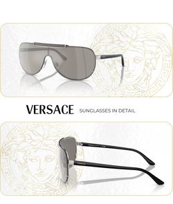 Versace VE2140 Aviator Sunglasses For Men or Women