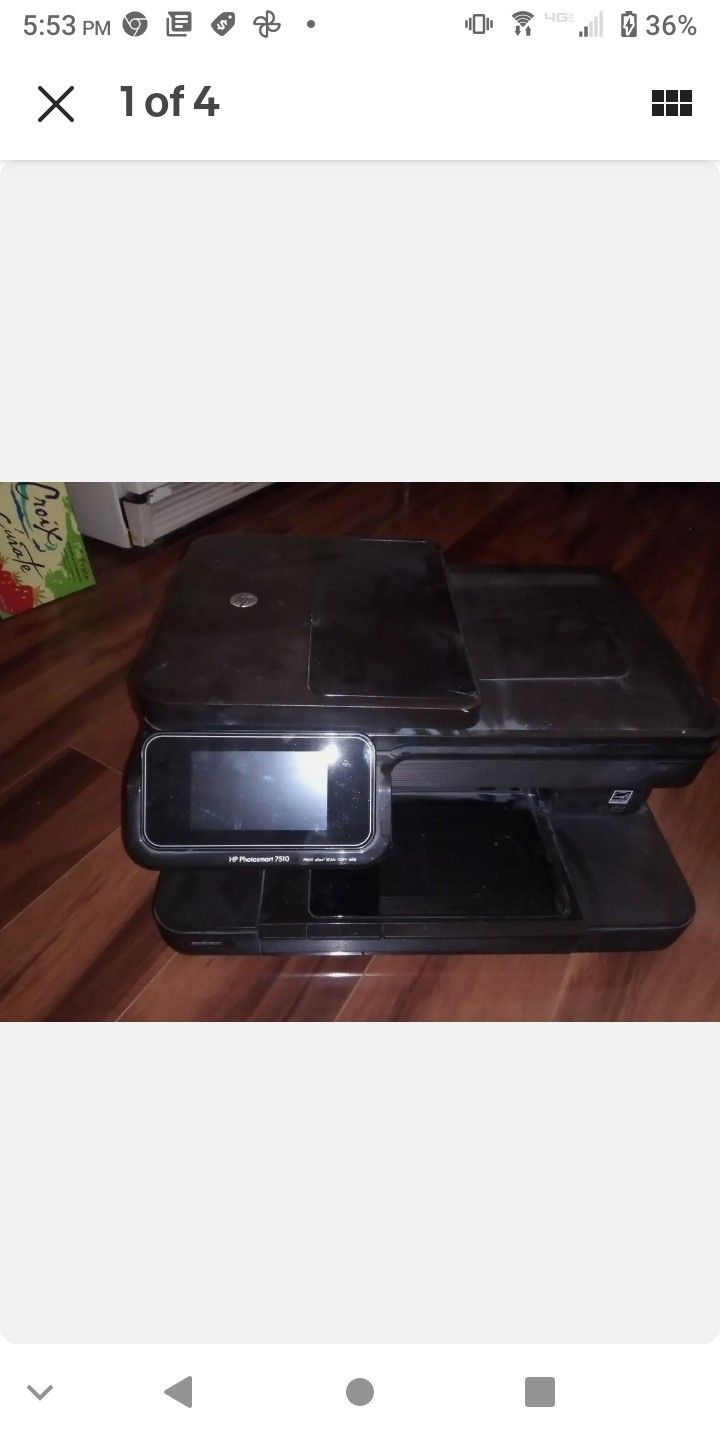 HP Photosmart 7510 Series 7515 All-In-One Inkjet Printer **FOR PARTS ONLY**