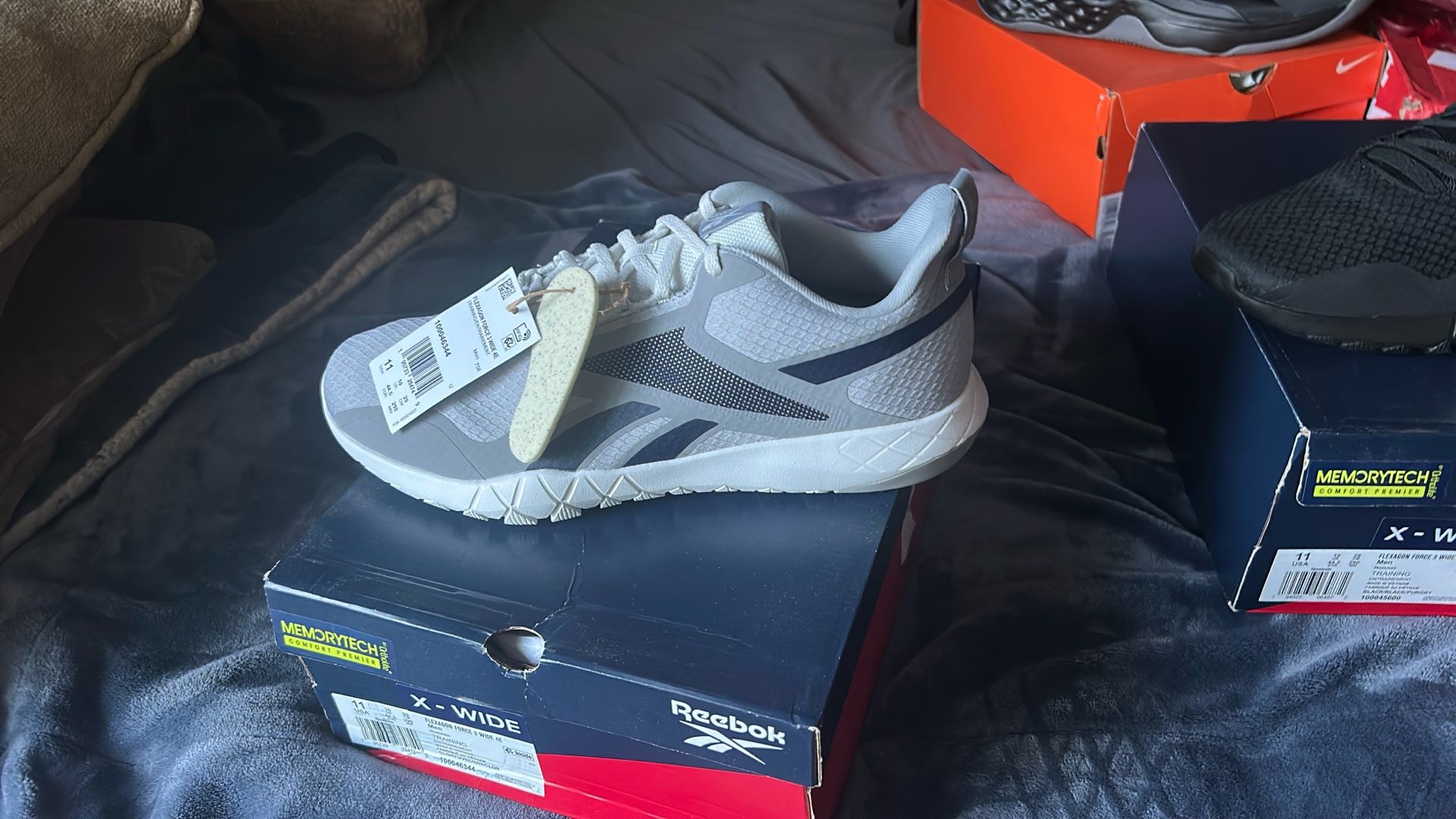 REEBOK FLEXAGON FORCE 3 LT GREY Size11 4E Wide
