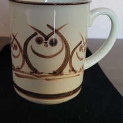Primitive owl coffee mug