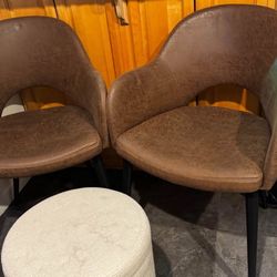 Chairs And Foot Stool 
