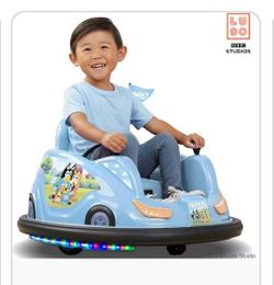 Bumper car kids Bluey