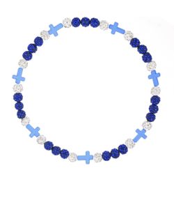 Baseball softball necklace with cross