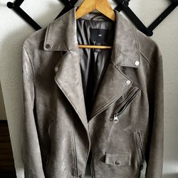 Medium H&M Zipper Suede Jacket