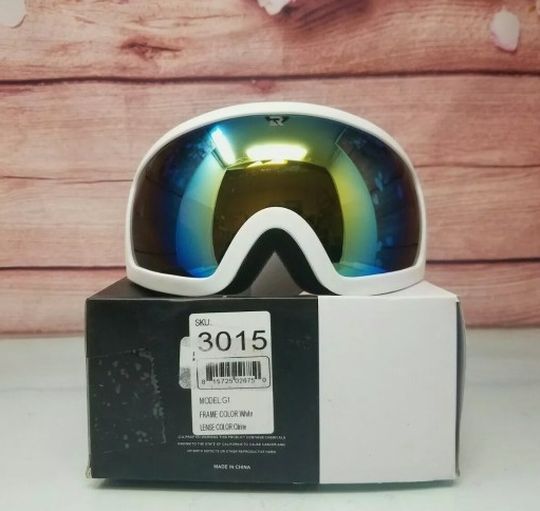 Retrospec Traverse G1 Ski, Snowboard, Snowmobile Goggles, Color White/Citrine