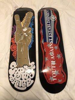 Volcom And Express Your Rage Skate Decks