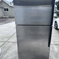 Stainless Steel Whirlpool Refrigerator 