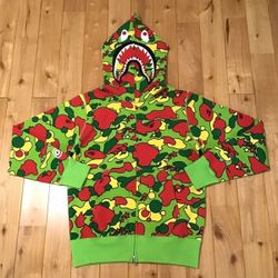 Bape Jacket Camo Shark Full Zip Up Hoodie
