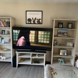 Pair Of Wooden Bookshelves