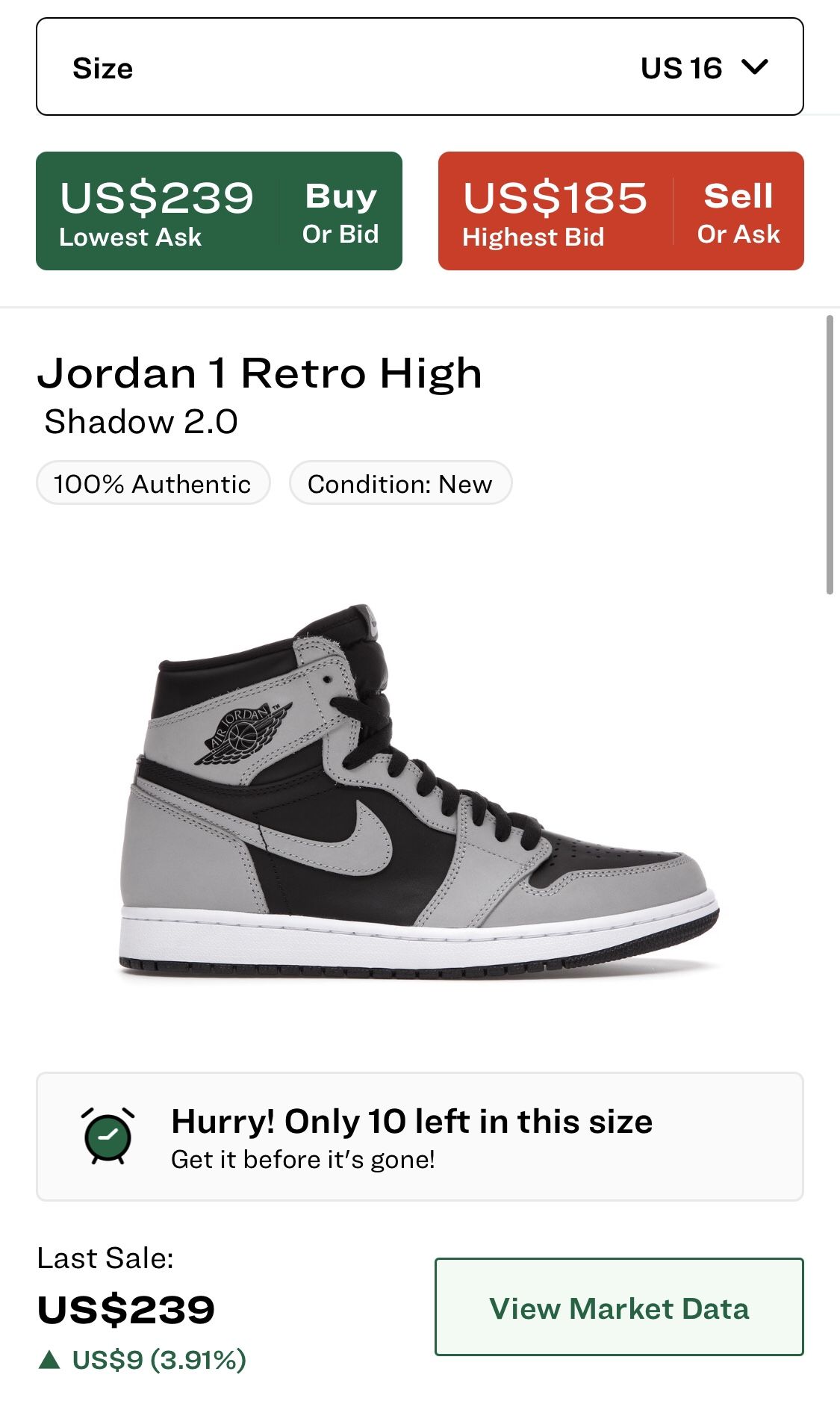 Aj 1 Shadow 2.0