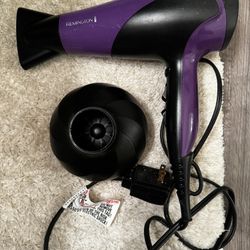 Remington Damage Protection Hair Dryer with Ceramic + lonic + Tourmaline Technology, Purple, 3 Piece Set